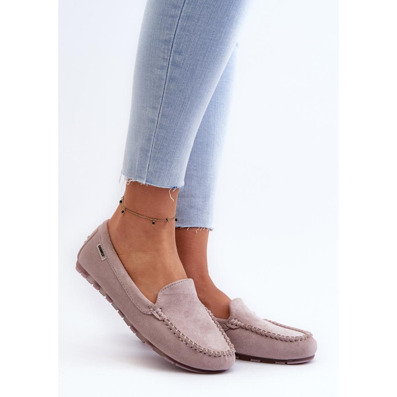 Mocassins femininos violetas tolet 1