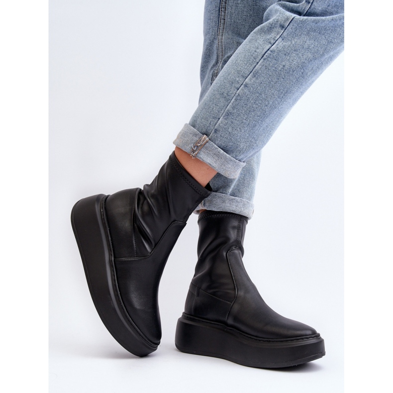 Step in style Botas Modelo Zazoo 3395 Pretas – Entre com estilo preto 2