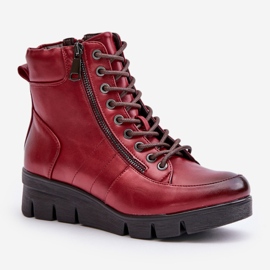 Step in style Botas Modelo Savindria RMR23109A-2 Vermelhas - Entre com estilo vermelho 2