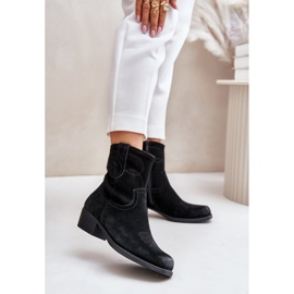 Botas de cowboy femininas pretas Sergio Leone preto 1