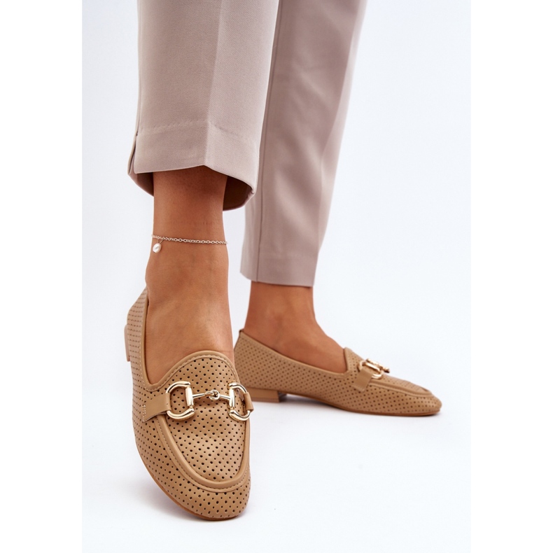 Mocassins rasos femininos camelo castanho 1