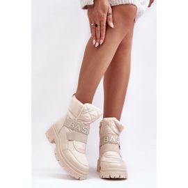 Step in style Botas de neve Modelo Zeva VL225P Bege Claro - Entre com estilo 1