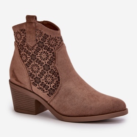 Step in style Botas Modelo S.Barski HY42-944 Marrom - Entre com estilo castanho 2