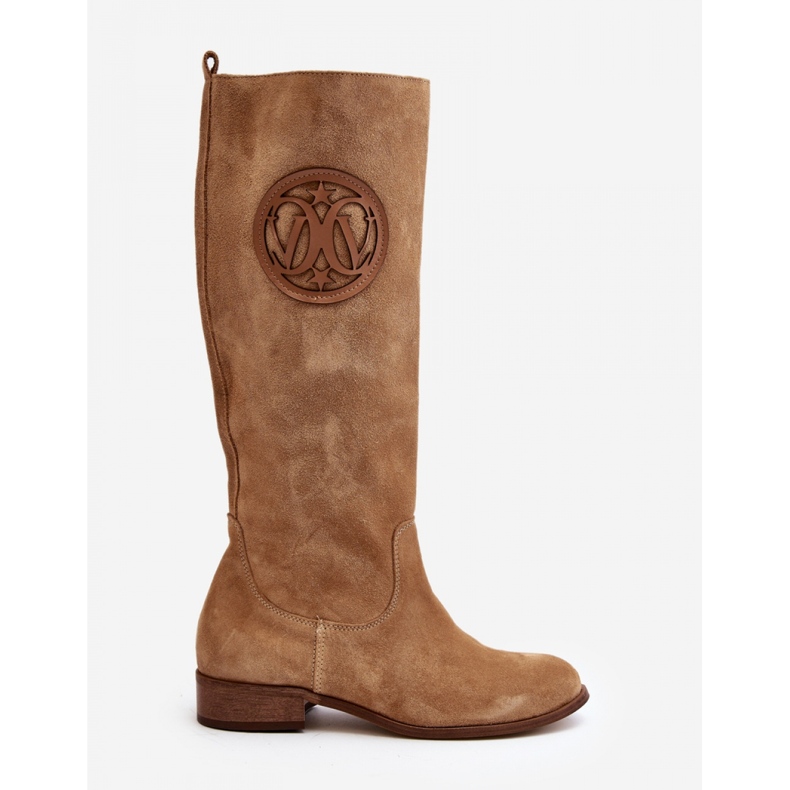 Step in style Botas Modelo Zazoo 3367/2 Camurça Bege - Entre com estilo 2