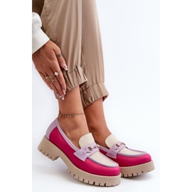 Mocassins femininos Zazoo Beige multicolorido 1