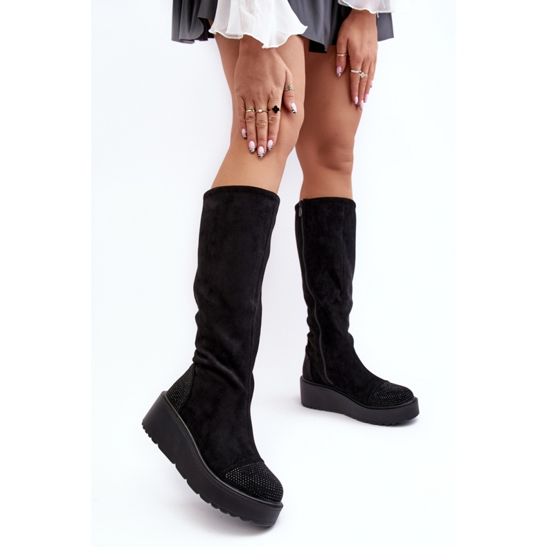 Step in style Modelo S.Barski HY53-8 Botas pretas - Entre com estilo preto 1