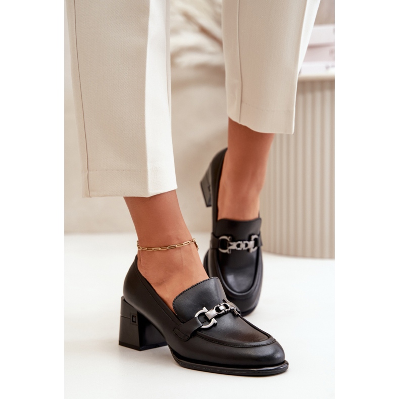 Sapatos femininos Vinceza Black de salto alto preto 1