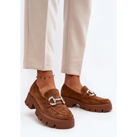 Step in style Mocassins Modelo Ellise G422 Camel – Entre com estilo castanho 2