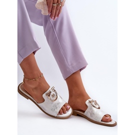 Step in style Chinelos Sandália Modelo S.Barski KV27-032 Prata - Entre com estilo cinza 2