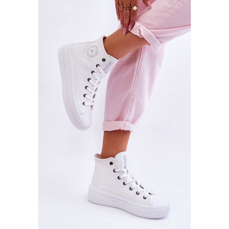 Tênis alto feminino branco Big Star 1