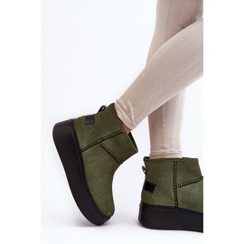 Step in style Botas de neve Modelo Maciejka 06257-24 Olive - Entre com estilo verde 2