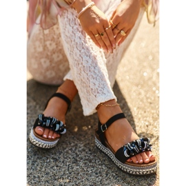 Step in style Sandálias Modelo S.Barski HY056 Pretas - Entre com estilo preto 2