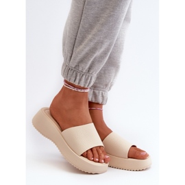 Step in style Sandália Chinelo Modelo Vimarils 695-01 Bege Claro - Entre com estilo 1