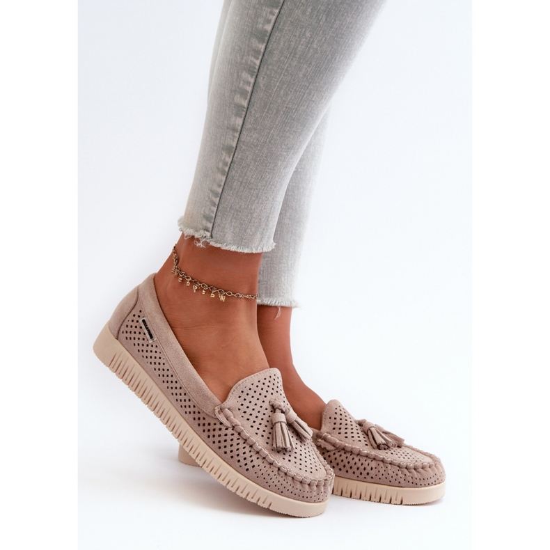 Step in style Mocassins Modelo Tinami HH503-8 Bege - Entre com estilo 1