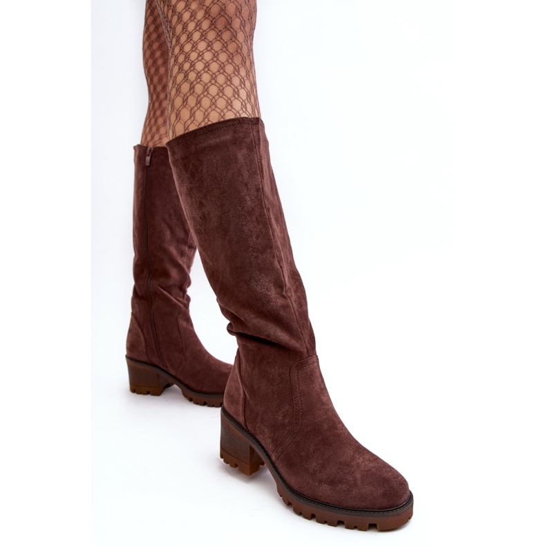 Step in style Botas Modelo Beveta D8130 Castanho Escuro - Entre com estilo 2