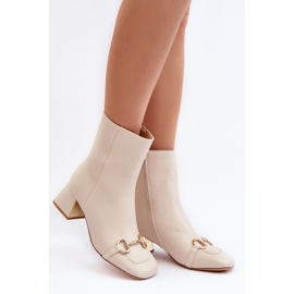 Step in style Botas Modelo Adinah 1063 Bege Claro – Entre com estilo 1