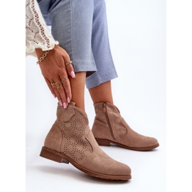Step in style Botas Modelo S.Barski HY66-151 Bege - Entre com estilo 1