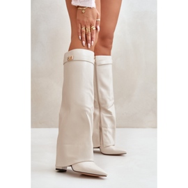 Step in style Botas Modelo Avamora CLS-296 Bege Claro - Entre com estilo 1