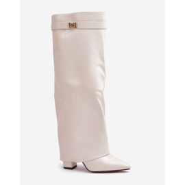Step in style Botas Modelo Avamora CLS-296 Bege Claro - Entre com estilo 2