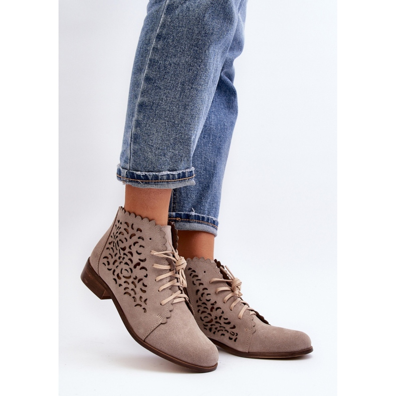 Step in style Botas Modelo Zazoo 2871/024 Bege - Entre com estilo 1