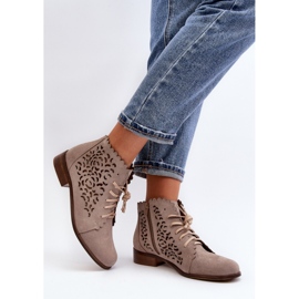 Step in style Botas Modelo Zazoo 2871/024 Bege - Entre com estilo 2