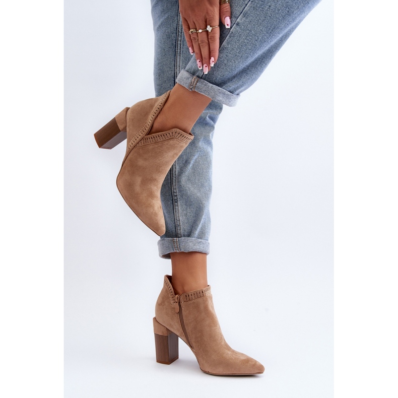 Step in style Botas Modelo Vailen A8805-63 Bege - Entre com estilo 2
