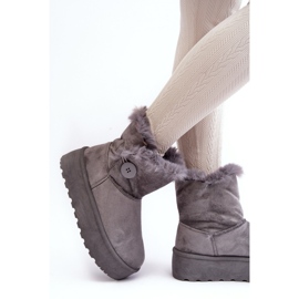 Step in style Botas de neve Modelo Wikasem 85-925 Cinza - Entre com estilo 2