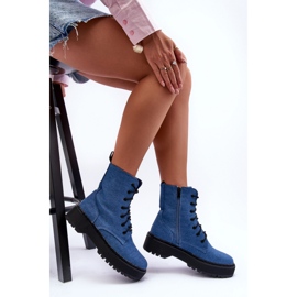 Step in style Botas de trabalho modelo Teflorna CLS-270 Azul - Entre com estilo 1