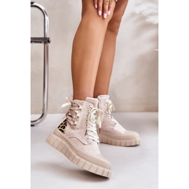 Step in style Botas Modelo Edidda 24BT26-7378 Bege Claro - Entre com estilo 1