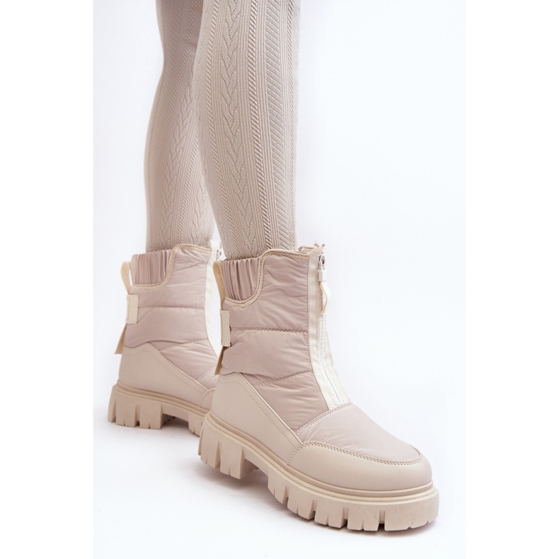 Step in style Botas de neve Modelo Hixe 34635 Bege Claro - Entre com estilo 1