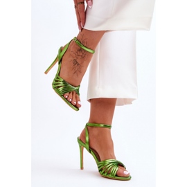 Step in style Sandálias Modelo My Darling S1726 Verdes - Entre com estilo 1