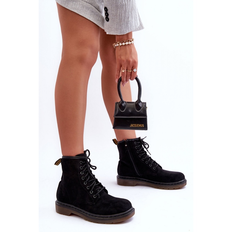 Step in style Workers Model Asteoris H1080 Black Suede - Entre com estilo preto 1