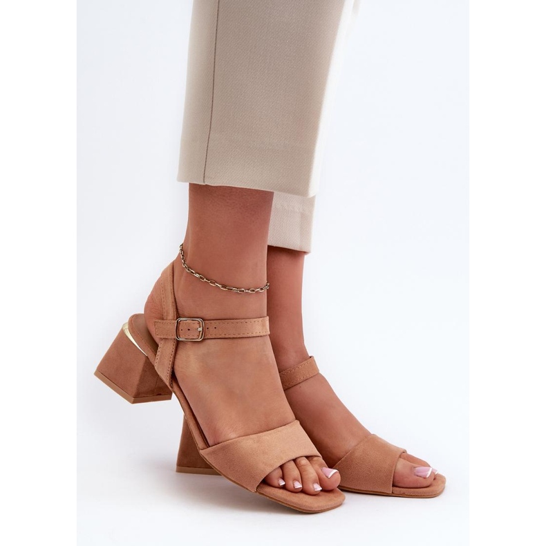 Step in style Sandálias Modelo Leisha LT33-10 Camel - Entre com estilo marrom 1
