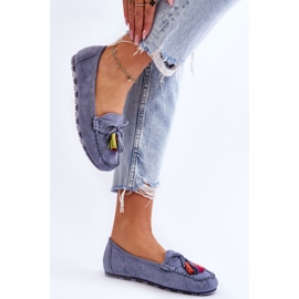 Step in style Mocassins Modelo Dorine GS37 Azul – Entre com estilo 1