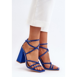 Step in style Sandálias Modelo Josette FY2125-3 Azul - Entre com estilo 1