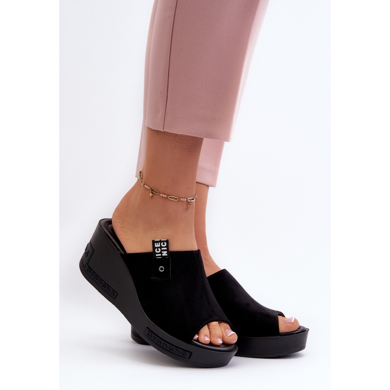 Step in style Sandália Chinelo Modelo Vleni 58291 Preta - Entre com estilo preto 1