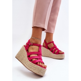 Step in style Sandálias Modelo Gnosis H8-689 Fúcsia - Entre com estilo rosa 2