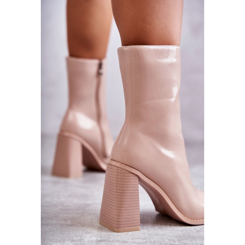 Step in style Botas Modelo Margit C-229 Bege - Entre com estilo rosa 1
