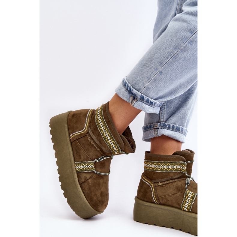 Step in style Botas de neve Modelo Milson AA-21 Verde - Entre com estilo 2