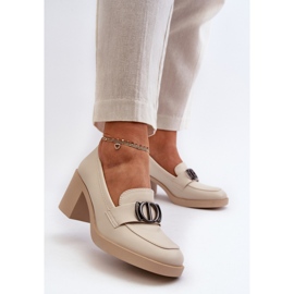 Step in style Sapatos Modelo Nedarea RMR2394D-4 Bege - Entre com estilo 1