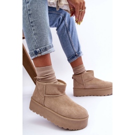 Step in style Botas de neve Modelo Corcoran 2818 Bege - Entre com estilo 2