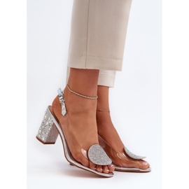 Step in style Sandálias Modelo Da MR38-812 Prata - Entre com estilo cinza 1