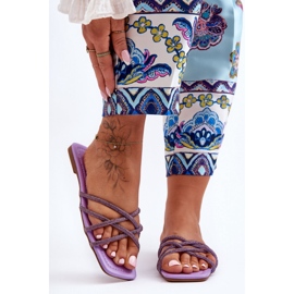 Step in style Sandália Chinelo Modelo Leomi 5628-2 CLA-1 Violeta - Entre com estilo tolet 1