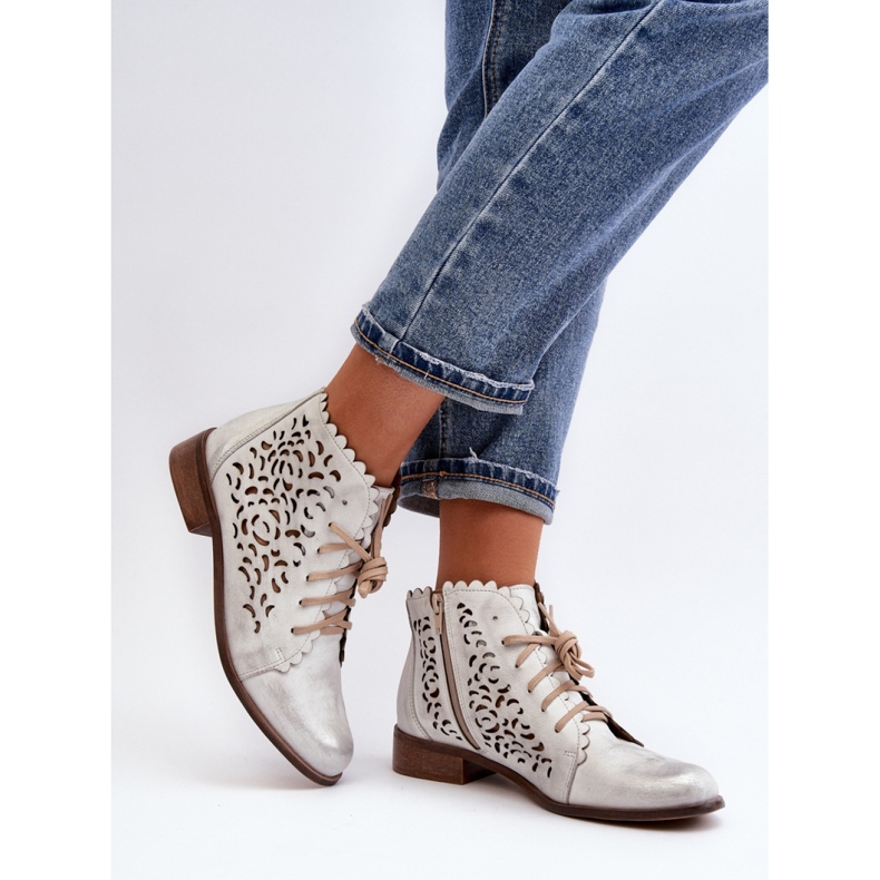 Step in style Botas Modelo Zazoo 2871/005 Prata – Entre com estilo cinza 2