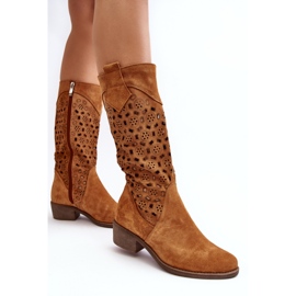 Step in style Botas Modelo Ndulu 4043 Camelo - Entre com estilo castanho 2