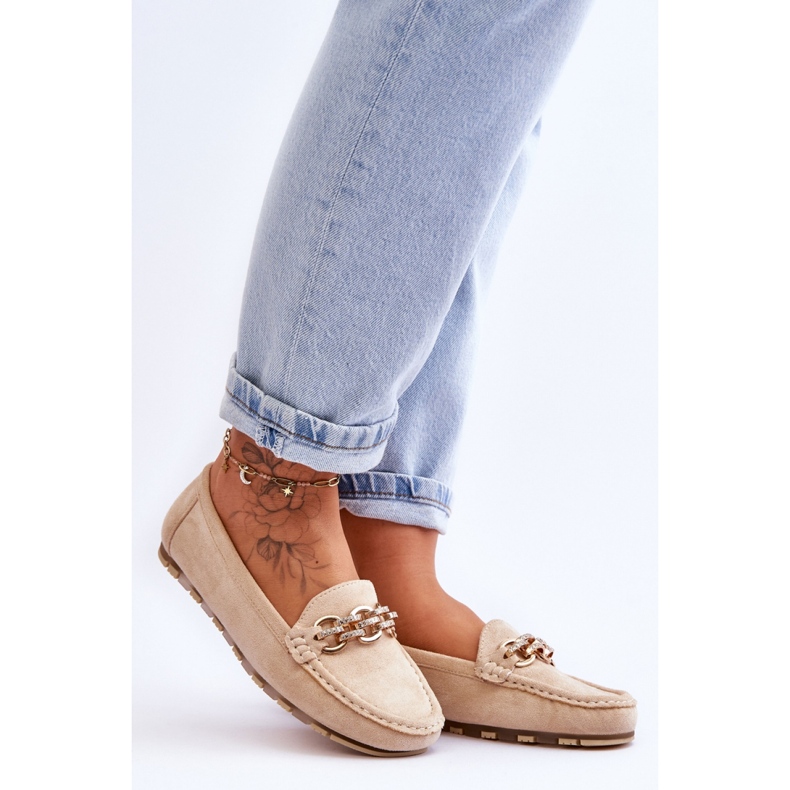 Step in style Mocassins Modelo Sorento JU053 Bege - Entre com estilo 1