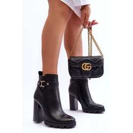 Step in style Botas Modelo Liani F38 Couro Preto - Entre com estilo 1