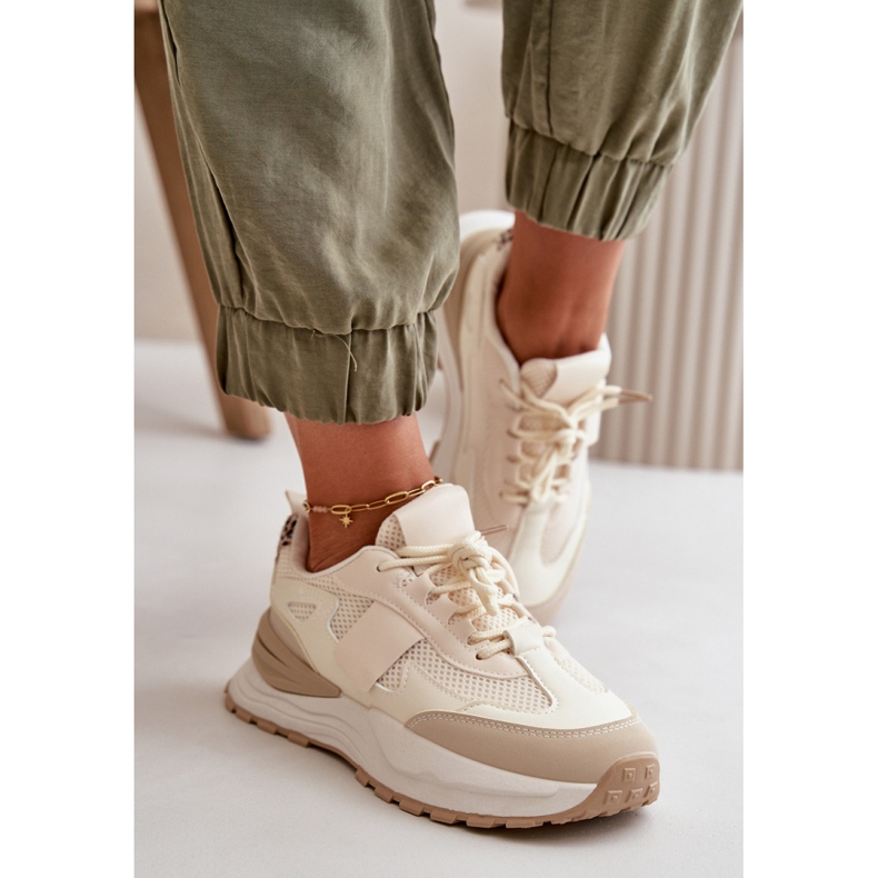 Step in style Calçado Esportivo Modelo Nevelaine 7583 Bege/Leopardo - Entre com estilo 1