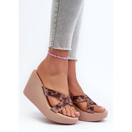 Step in style Sandália Chinelo Modelo 83520 Ipanema High Fashion Slide Fem Bege - Entre com estilo 1