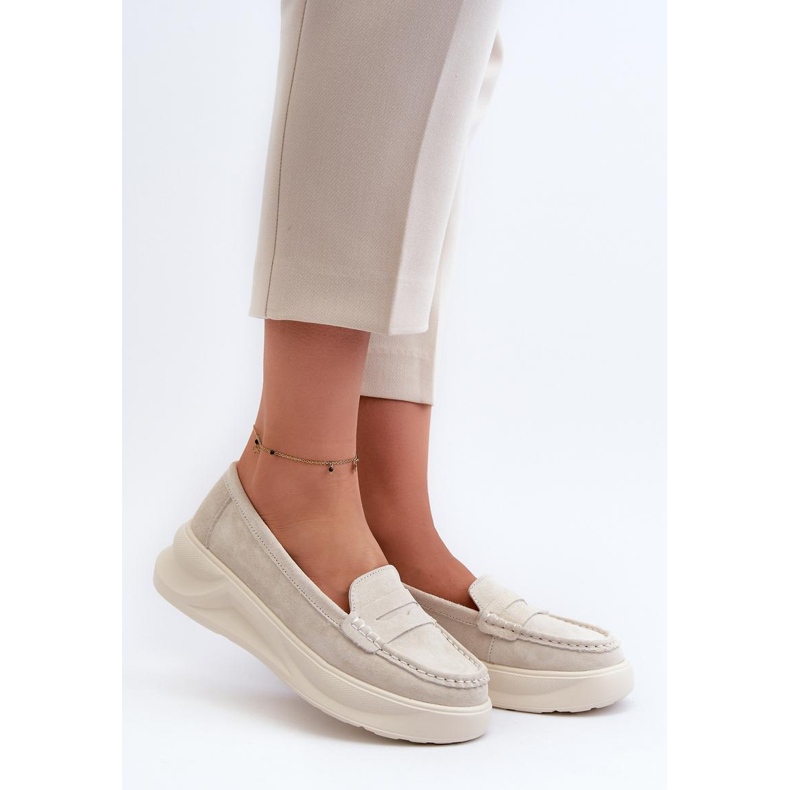 Step in style Mocassins Modelo Filidia 24PB18-6889 Bege - Entre com estilo 1